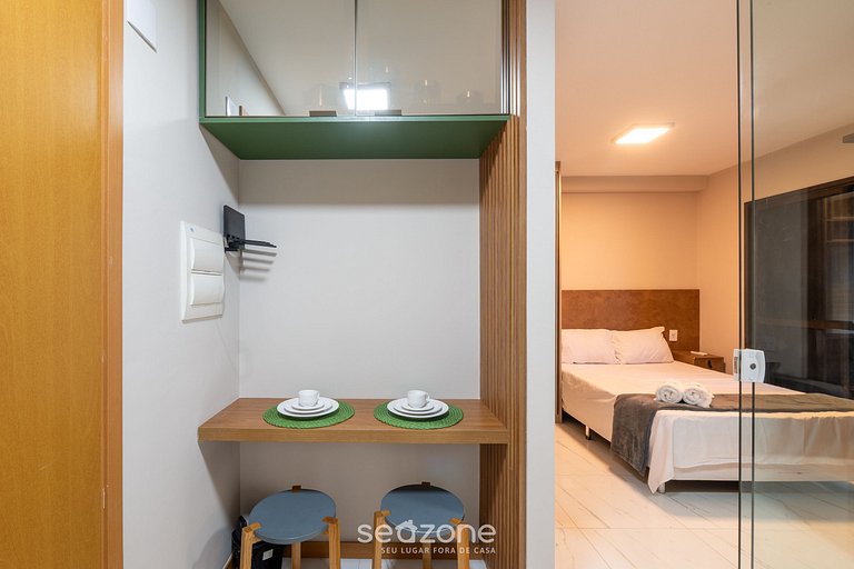 Apto 1 dormitorio c/ aire 120m de la playa ESB0310