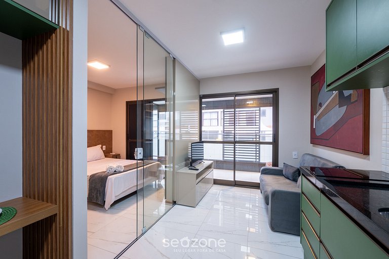 Apto 1 dormitorio c/ aire 120m de la playa ESB0310