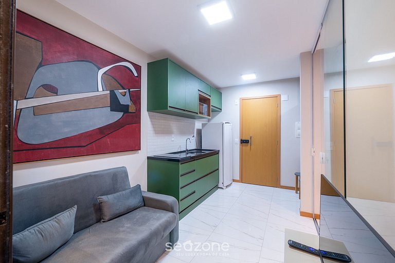 Apto 1 dormitorio c/ aire 120m de la playa ESB0310