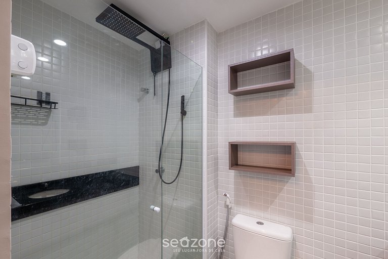 Apto 1 dormitorio c/ aire 120m de la playa ESB0310