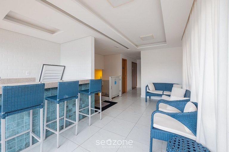 Apto 1 Quarto c/ Ar a 120m da Praia ESB0310