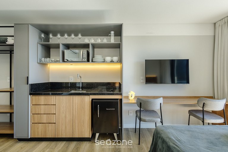 Estudio c/ vista al mar y balcón en Penha PSO0603