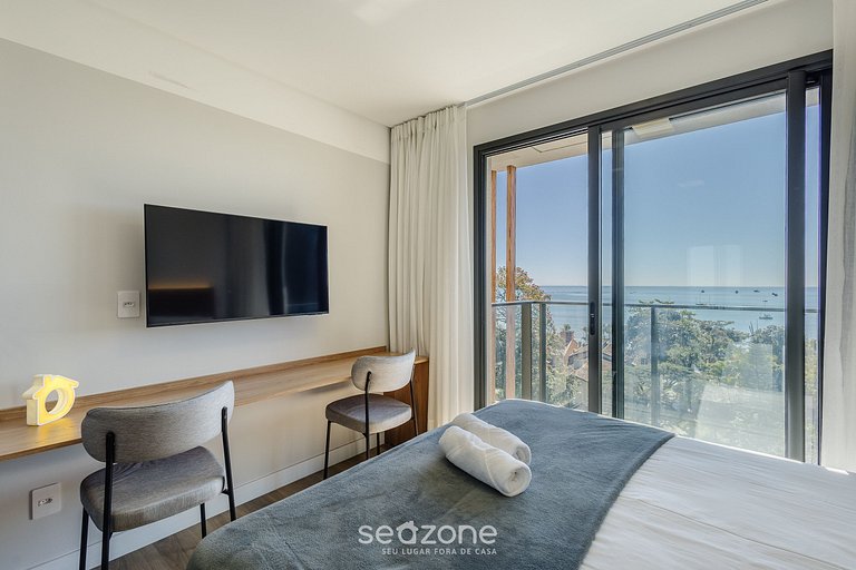 Estudio c/ vista al mar y balcón en Penha PSO0603