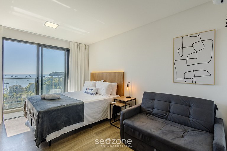 Estudio c/ vista al mar y balcón en Penha PSO0603