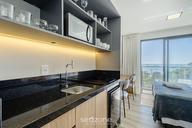 Estudio c/ vista al mar y balcón en Penha PSO0603