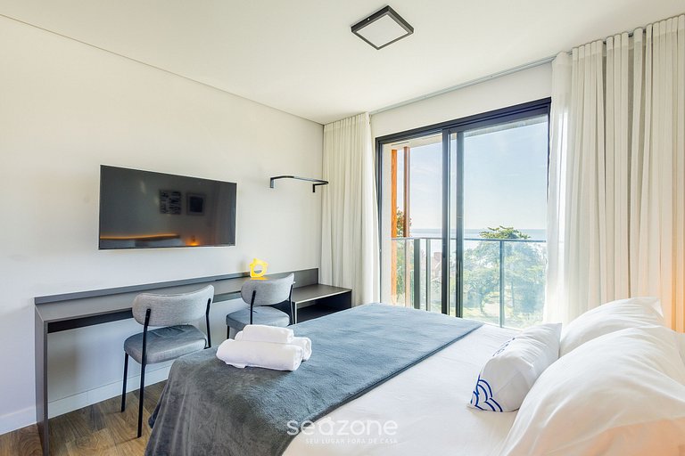 Estúdio Vista Frente Mar 50m da Praia PSO0501