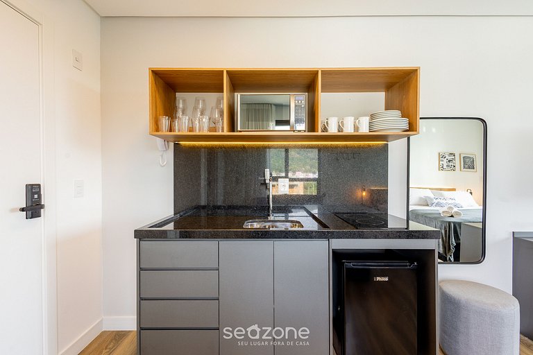 Estúdio Vista Frente Mar 50m da Praia PSO0501