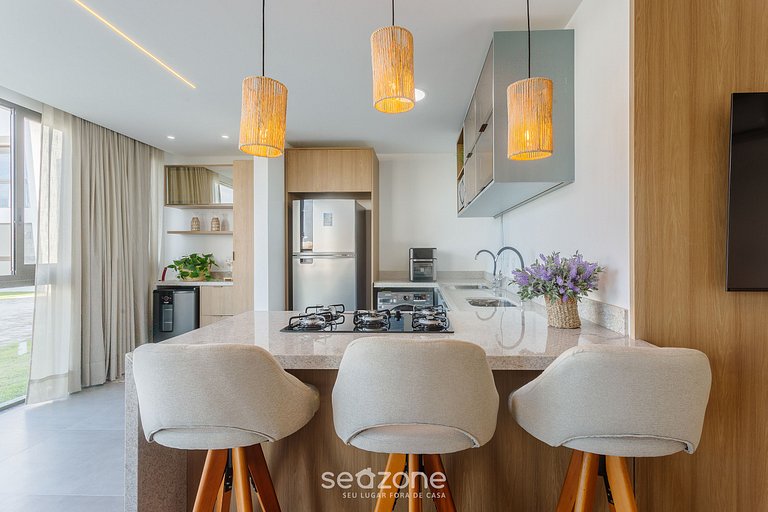 Apto vista piscina e poucos minutos do mar VLL0001