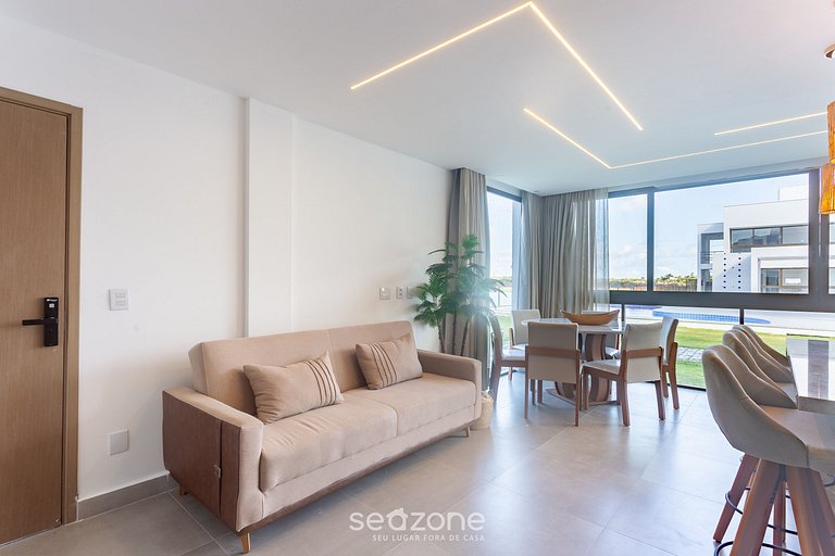 Apto vista piscina y a minutos del mar VLL0001