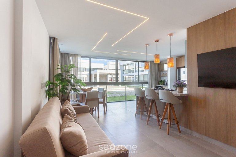 Apto vista piscina y a minutos del mar VLL0001