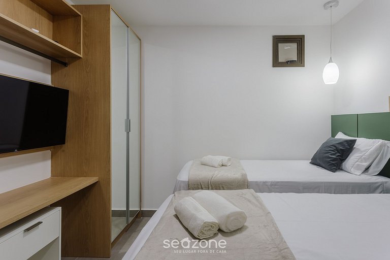 Apto vista piscina y a minutos del mar VLL0001