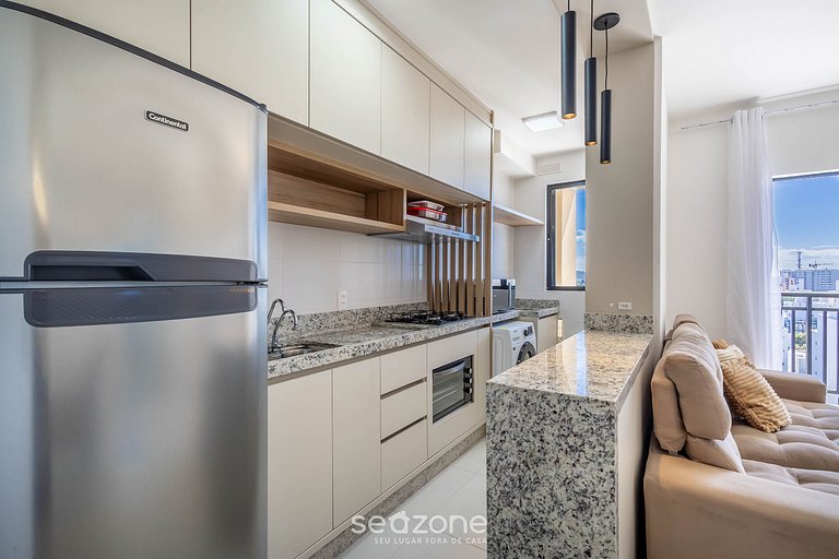 Depto 2D c/ piscina y parrilla 500m mar MCB1001