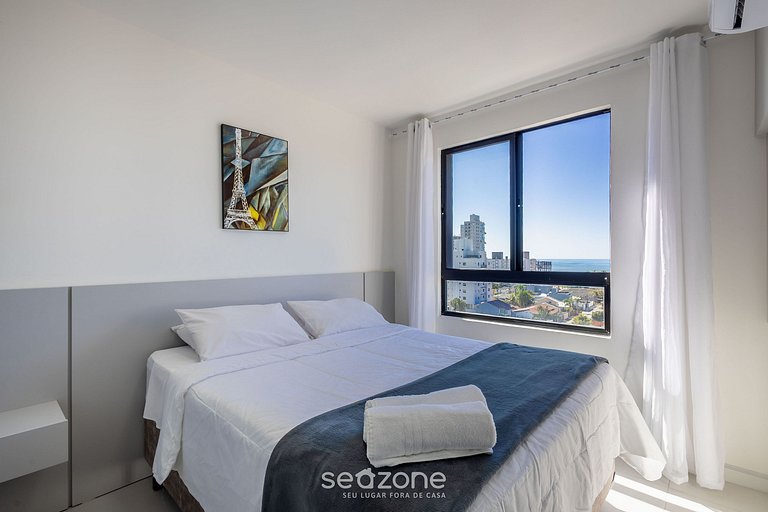 Apto 2Q c/ piscina e churrasq. 500m do Mar MCB1001