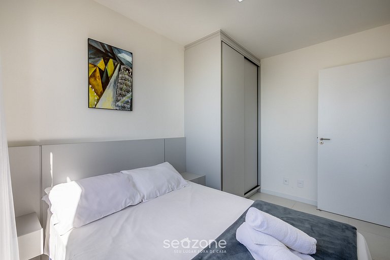 Depto 2D c/ piscina y parrilla 500m mar MCB1001