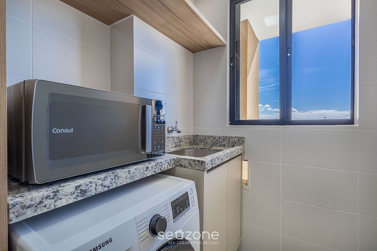 Depto 2D c/ piscina y parrilla 500m mar MCB1001