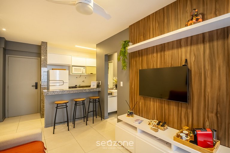 Apto em Cond. c/ Piscina e Academia STE0312