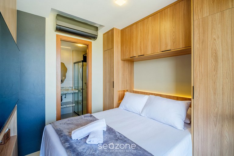 Studio c/ vista al mar en cond. c/ piscina RGF0711