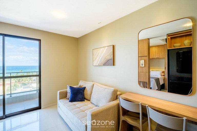 Studio vista mar em cond. c/ piscina - RGF0711