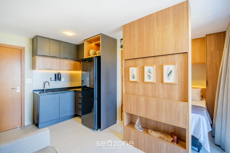 Studio c/ vista al mar en cond. c/ piscina RGF0711