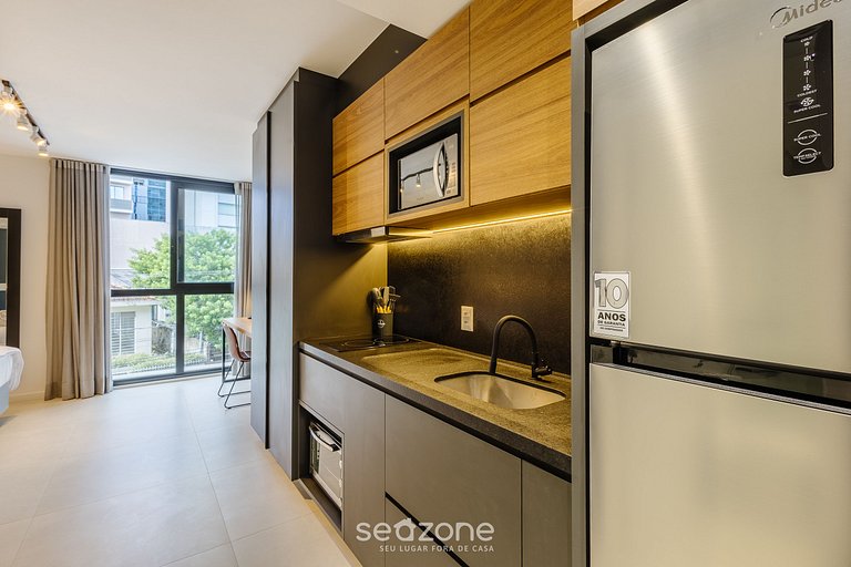 Estudio en Cond. con piscina en Floripa OGD0401