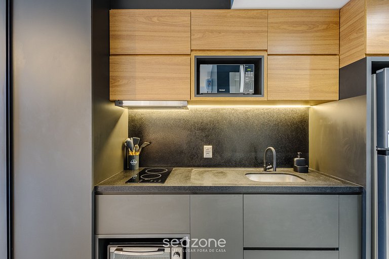 Estudio en Cond. con piscina en Floripa OGD0401