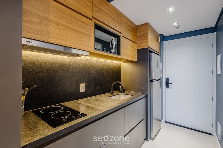 Estudio en Cond. con piscina en Floripa OGD0401