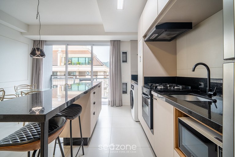 Apto nuevo y moderno a 200m de playa Jurerê JRR303