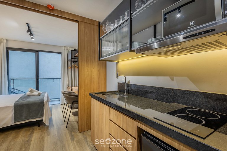 Estudio c/ balcón a pasos del mar en Penha PSO0305