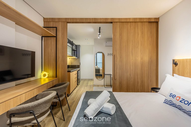 Estudio c/ balcón a pasos del mar en Penha PSO0305