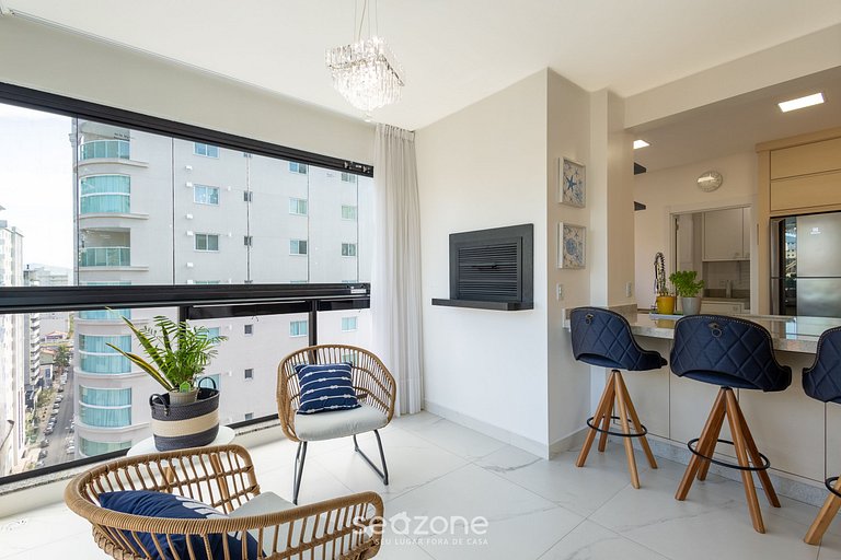 Apto c/ Churrasqueira a 450m da Praia NOH1302