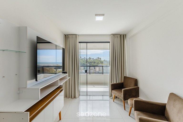 Apto 2Qts a 400m do Mar em cond c/ piscina PZO0905