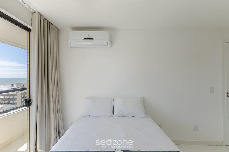 Apto 2Qts a 400m do Mar em cond c/academia PZO0905