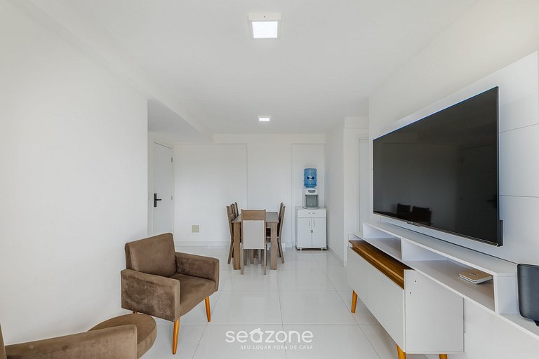 Apto 2Qts a 400m do Mar em cond c/ piscina PZO0905