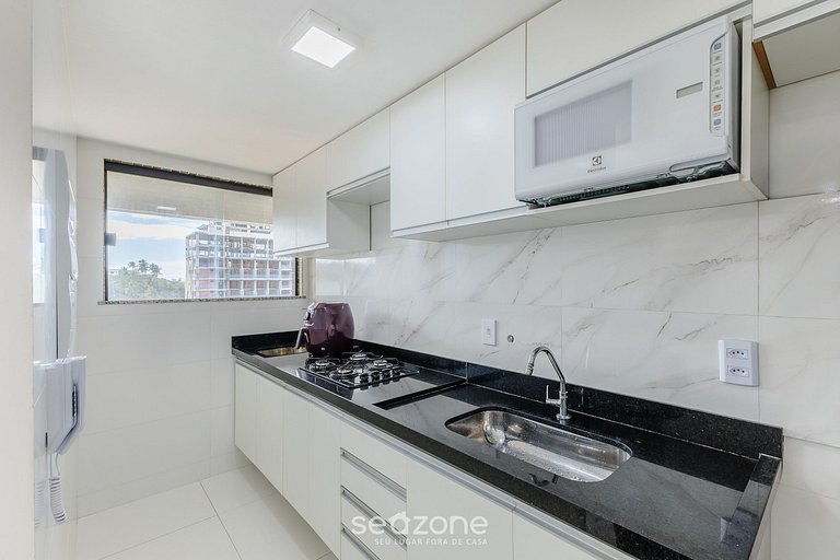 Apto 2Qts a 400m do Mar em cond c/academia PZO0905