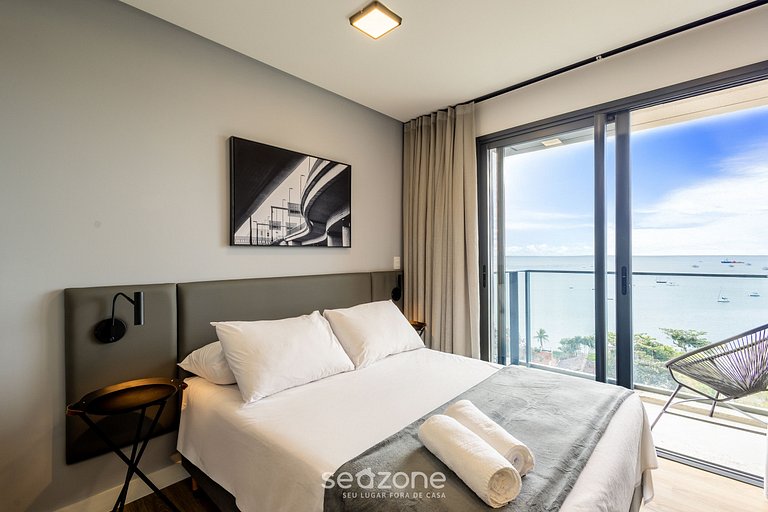 Studio con balcón y vista increíble al mar PSO1004