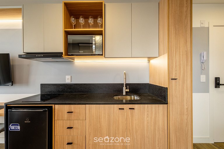 Studio con balcón y vista increíble al mar PSO1004