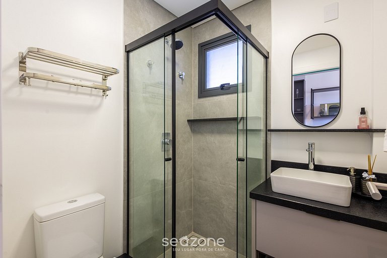 Studio em condomínio beira-mar c/ piscina PSO0709