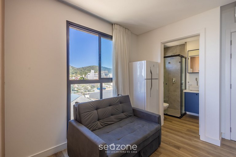 Apto vista frente mar em prédio c/ piscina PSO0601