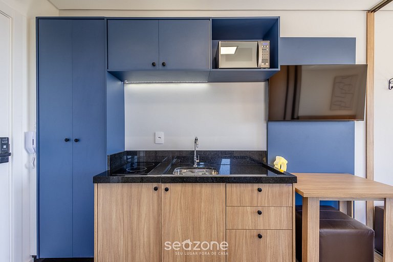 Apto. vista al mar en edif. c/ piscina PSO0601