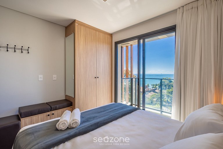 Apto. vista al mar en edif. c/ piscina PSO0601