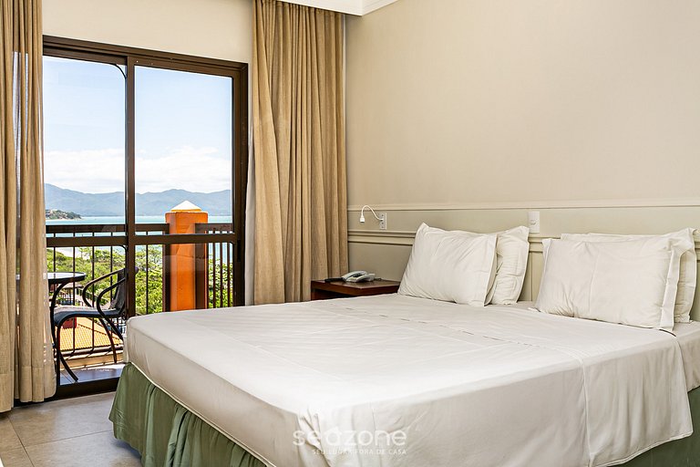 Studio em Jurerê incrível vista mar em resort JBV325 Seazone