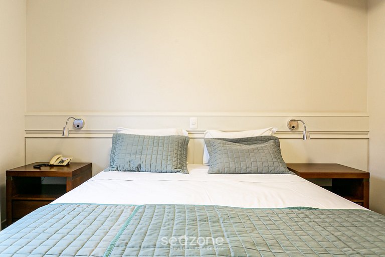 Suíte luxuosa em resort pé na areia