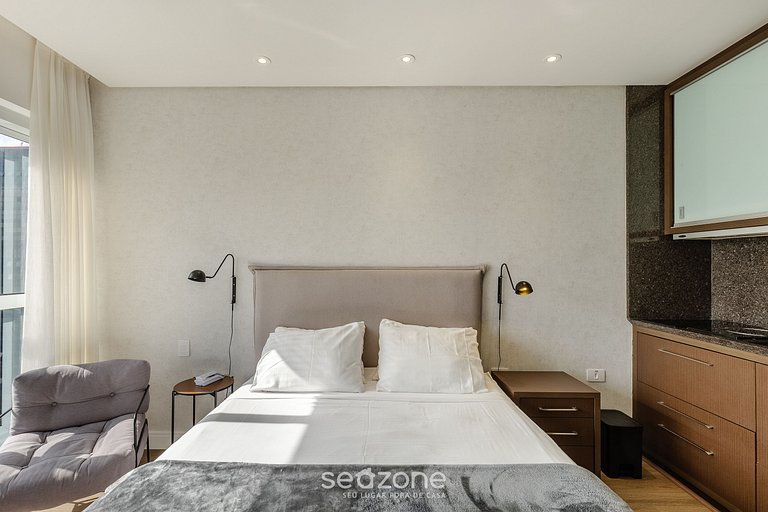 Estúdio em Cond c/ Piscina e Academia NWC1510