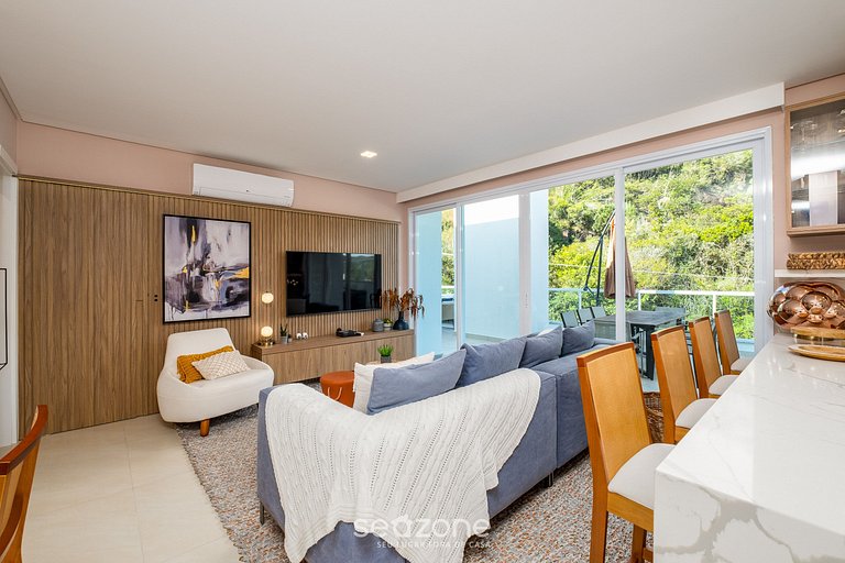 Apto com jacuzzi e churrasqueira em Jurerê RVO401