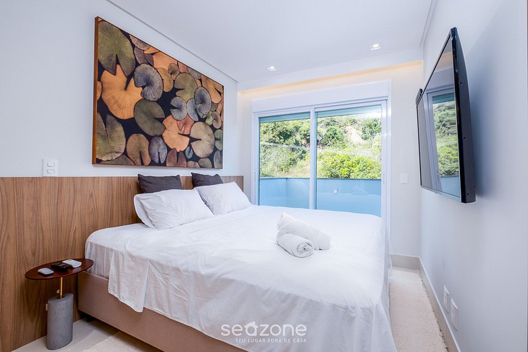 Apto con jacuzzi y barbacoa en Jurerê RVO401