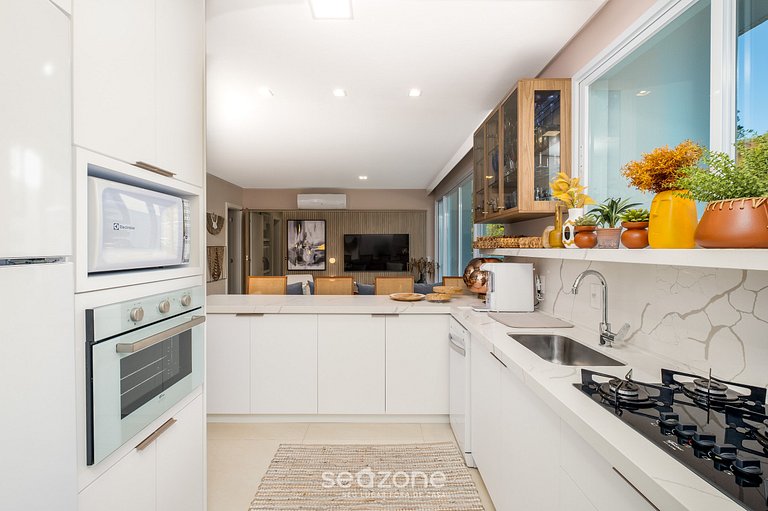 Apto con jacuzzi y barbacoa en Jurerê RVO401