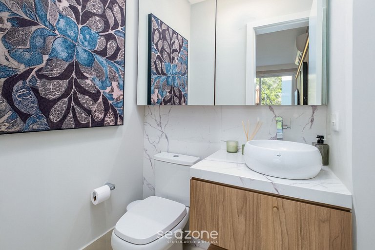 Apto con jacuzzi y barbacoa en Jurerê RVO401