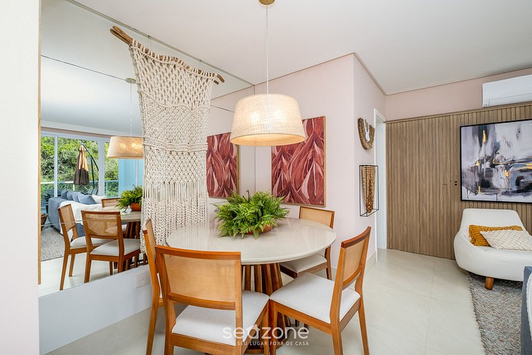 Apto con jacuzzi y barbacoa en Jurerê RVO401