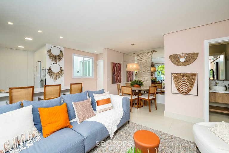 Apto con jacuzzi y barbacoa en Jurerê RVO401