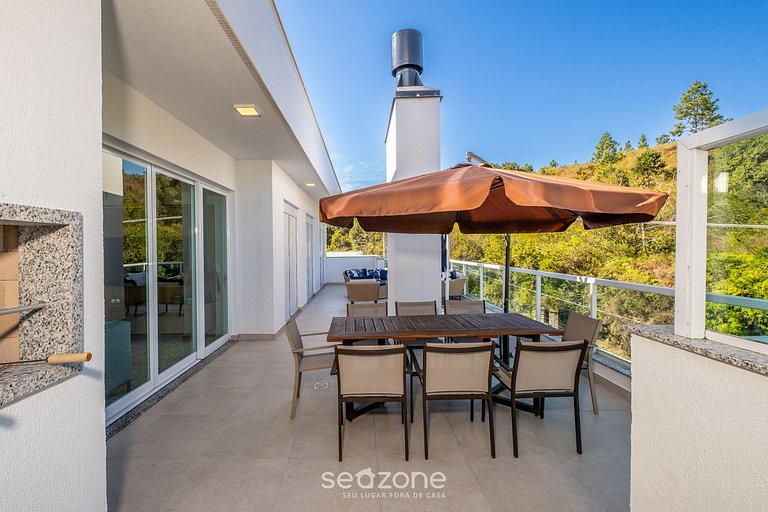 Apto con jacuzzi y barbacoa en Jurerê RVO401